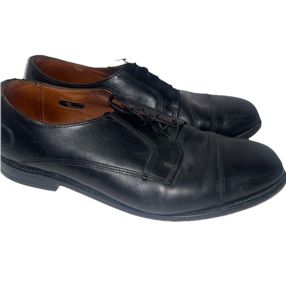 Allen Edmonds Memphis Black Leather Cap Toe Oxford Dress Shoes Mens 10.5D